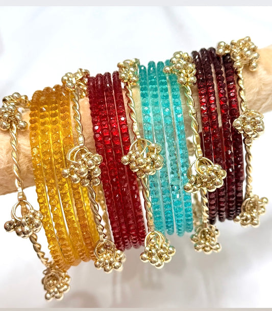 Zaira Glass Bangle Set