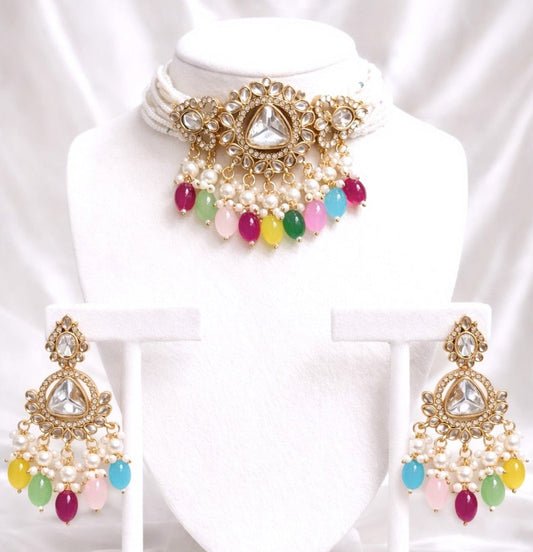 Hoor Multi Color Necklace Set