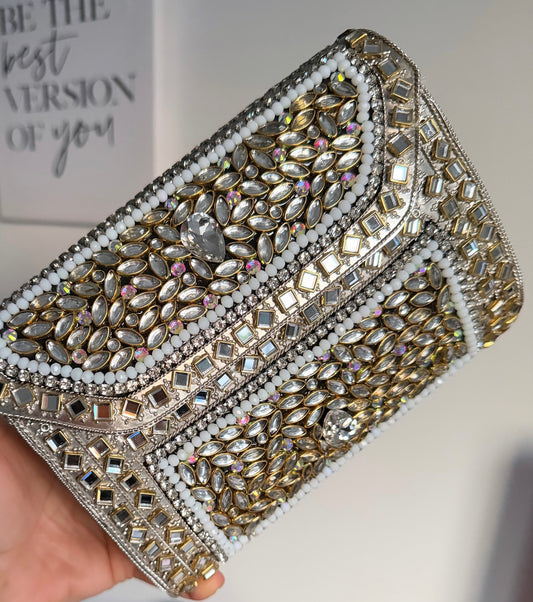 Vani Large Premium Quality Kundan Clutch