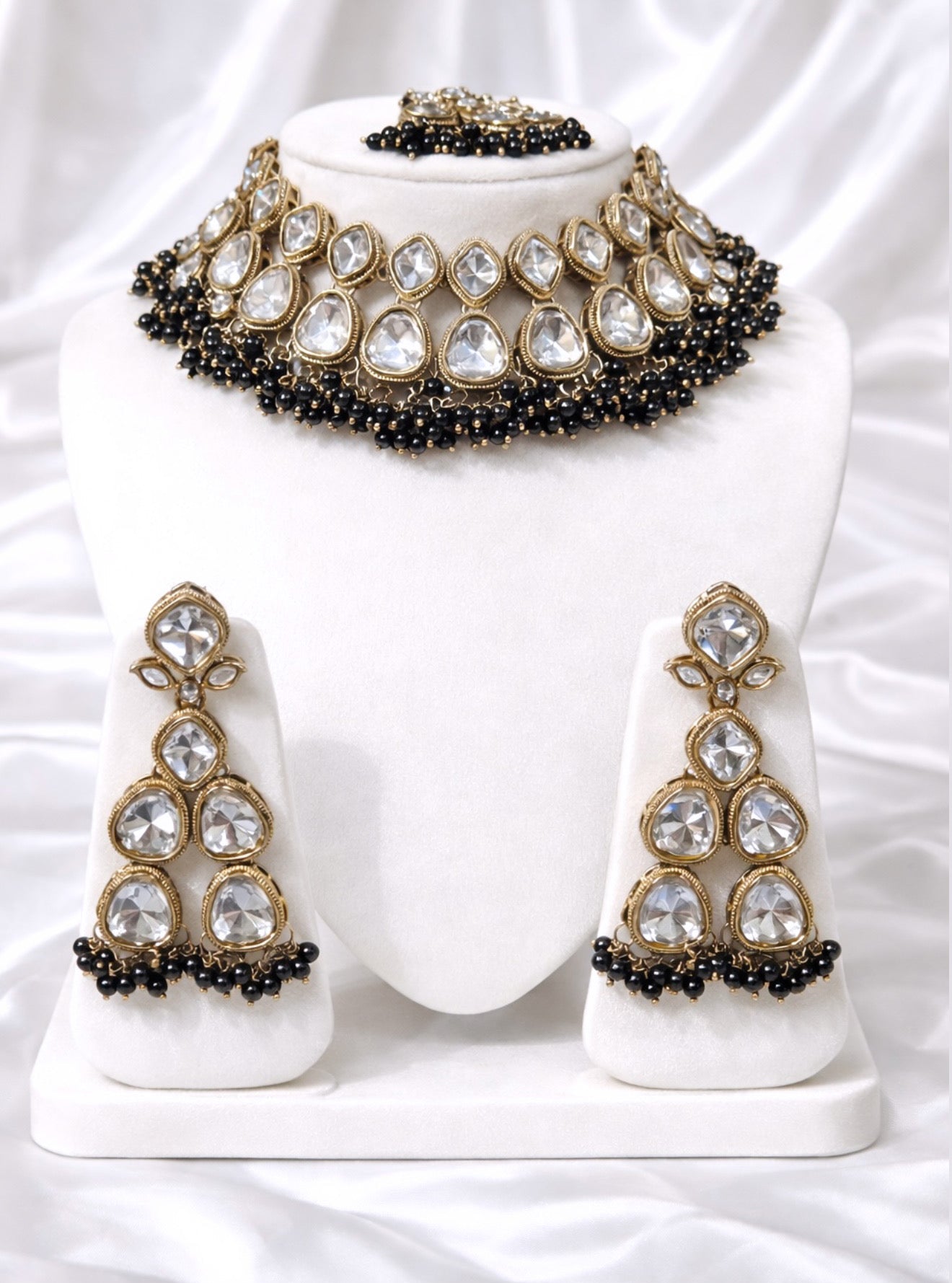 Mannat Kundan & Polki Necklace Set