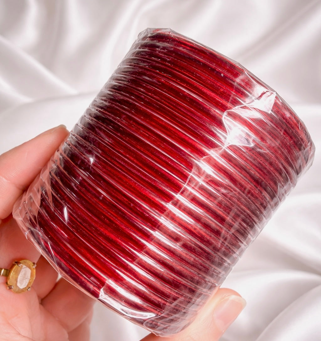 Sana Plain Glass Bangle Set