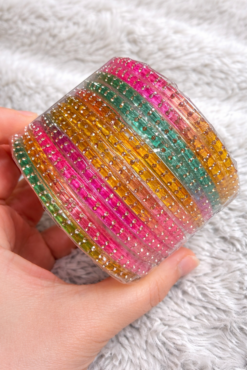 Sophia Glass Bangle Set