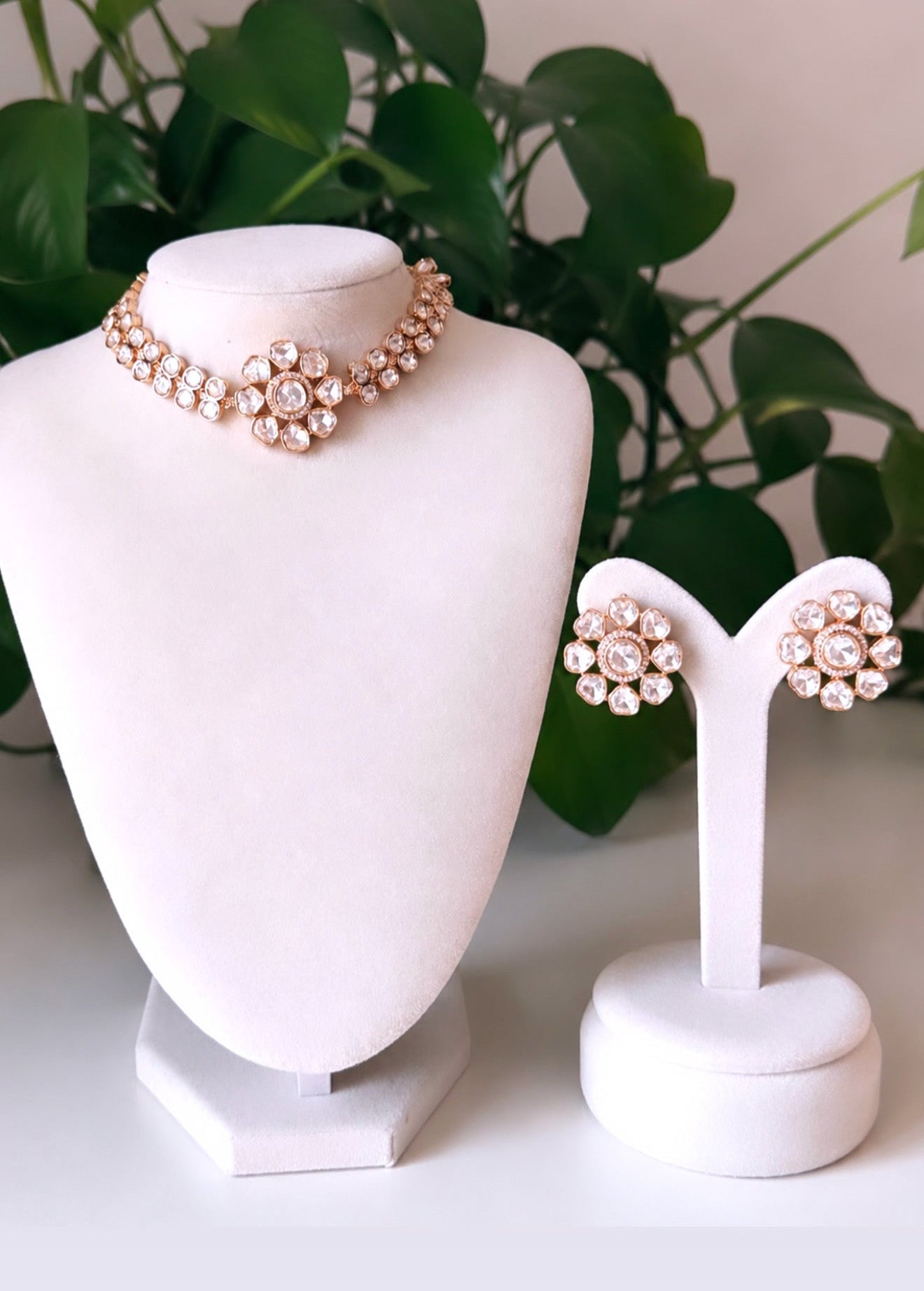 Krishma Moissanite Necklace Set