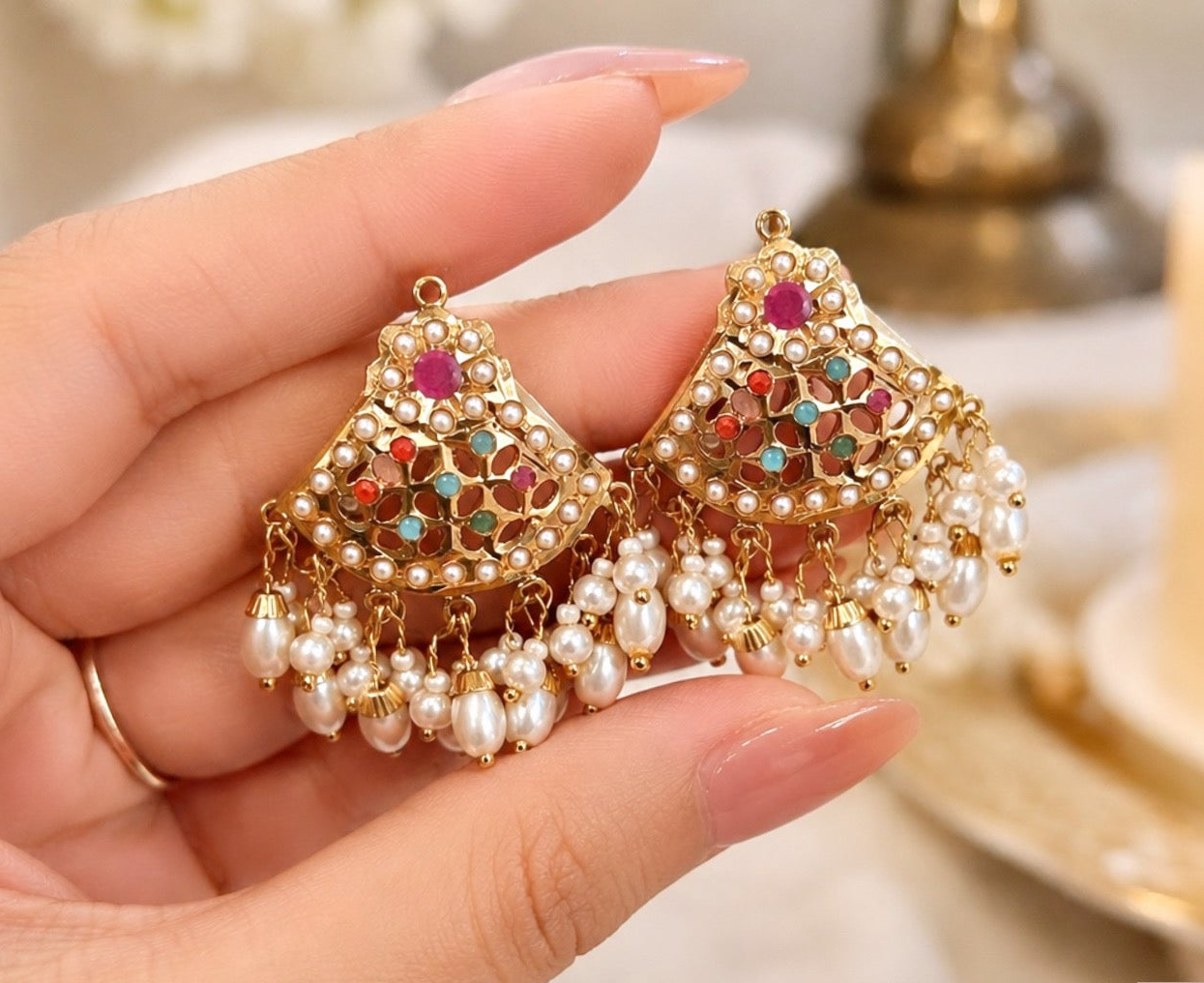 Roop Jadau Studs