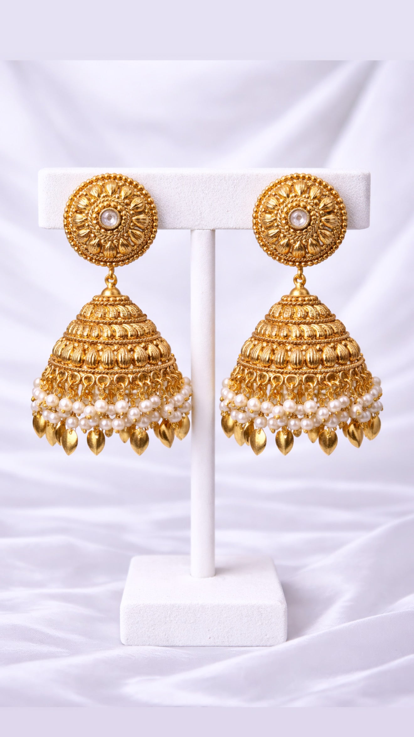 Zara Premium Gold Plated Jhumkis
