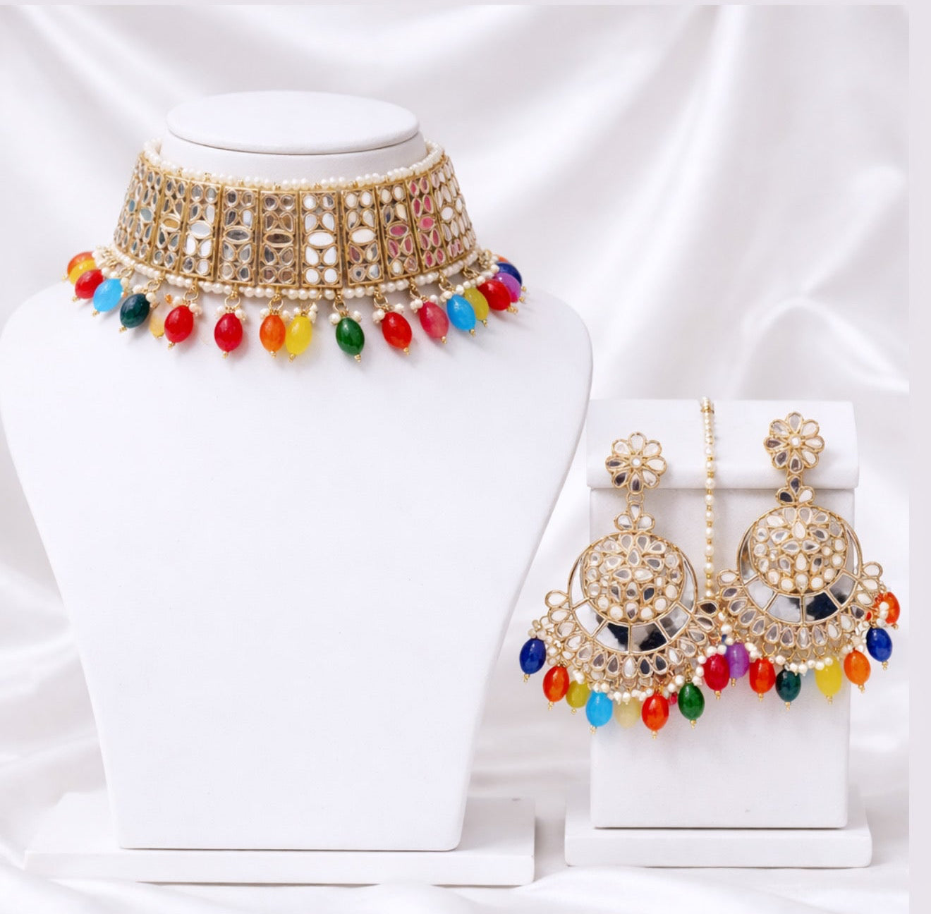 Ashnoor Multi Color Choker Set