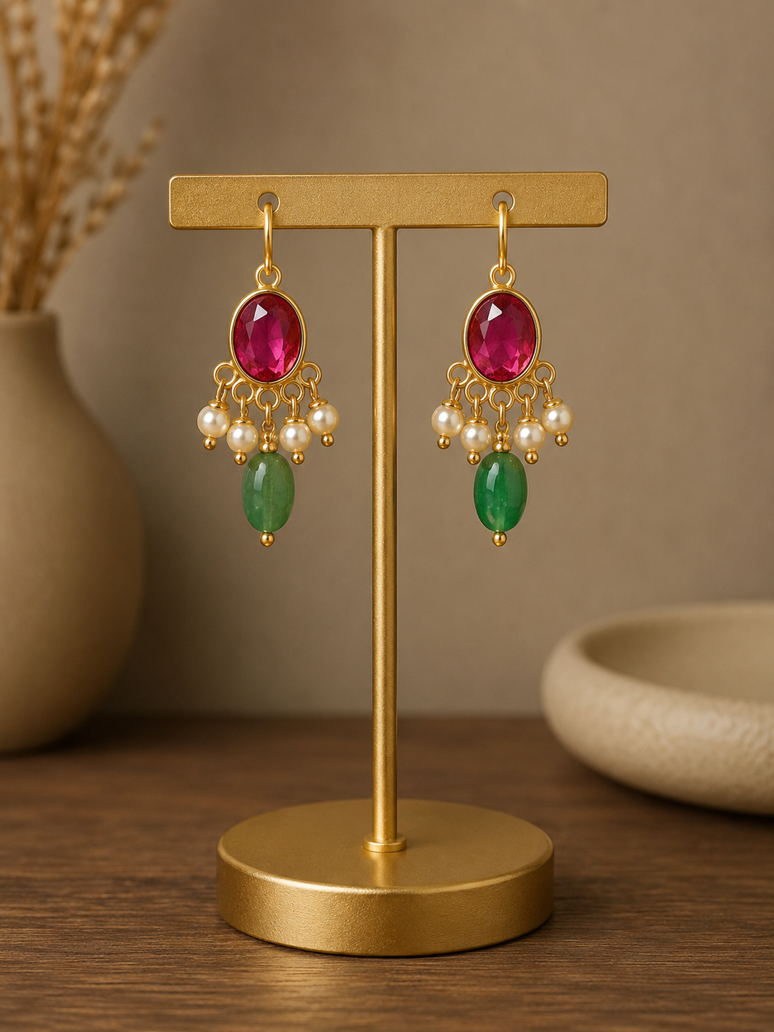 Punjabi Style Hook Mini Earrings