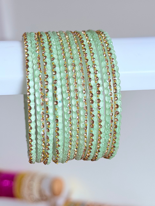 Sophia Bangle Set In Mint