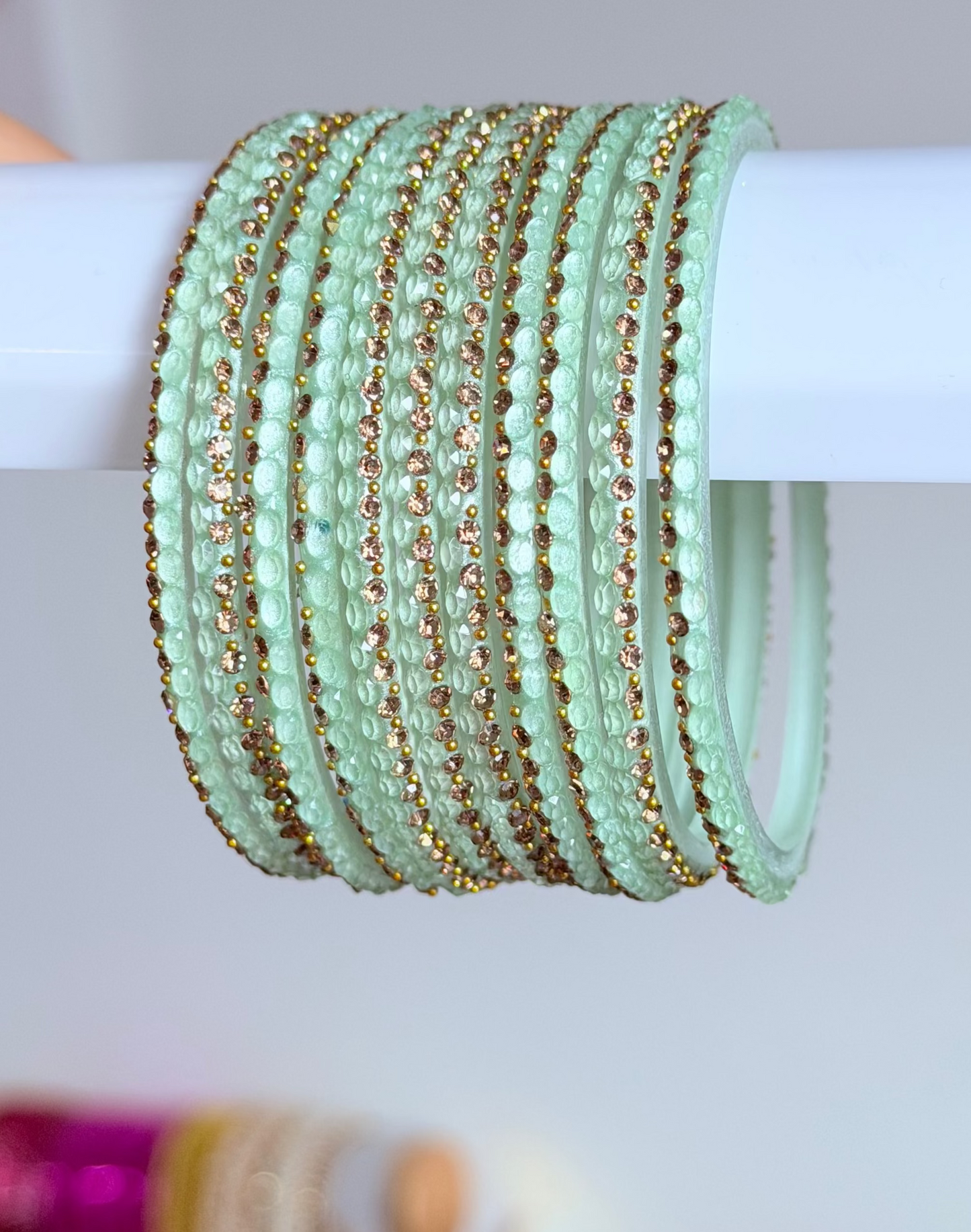 Sophia Bangle Set In Mint