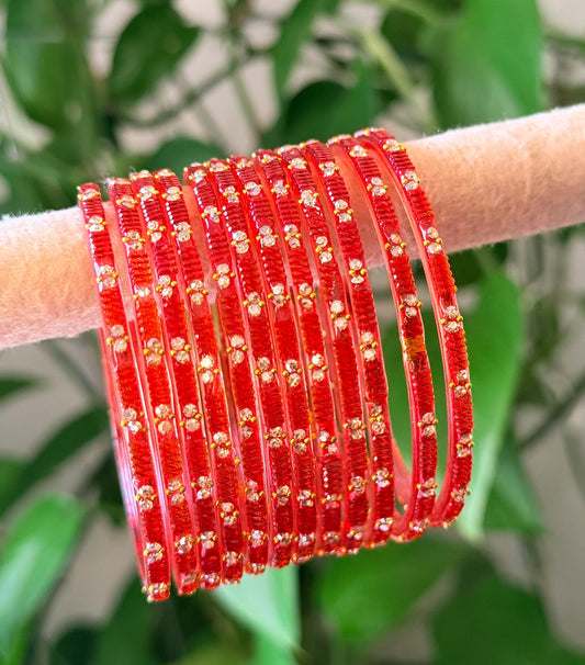Sophia Glass Bangle Set