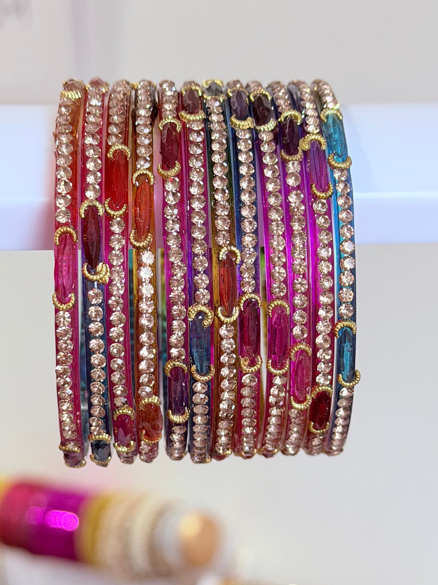 Meena Glass Bangle Sets