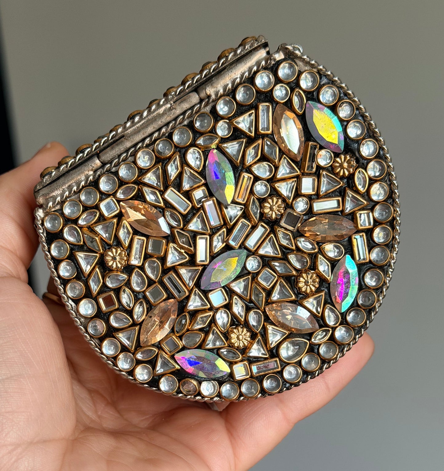 Naina Turkish Style Mini Kundan Clutch