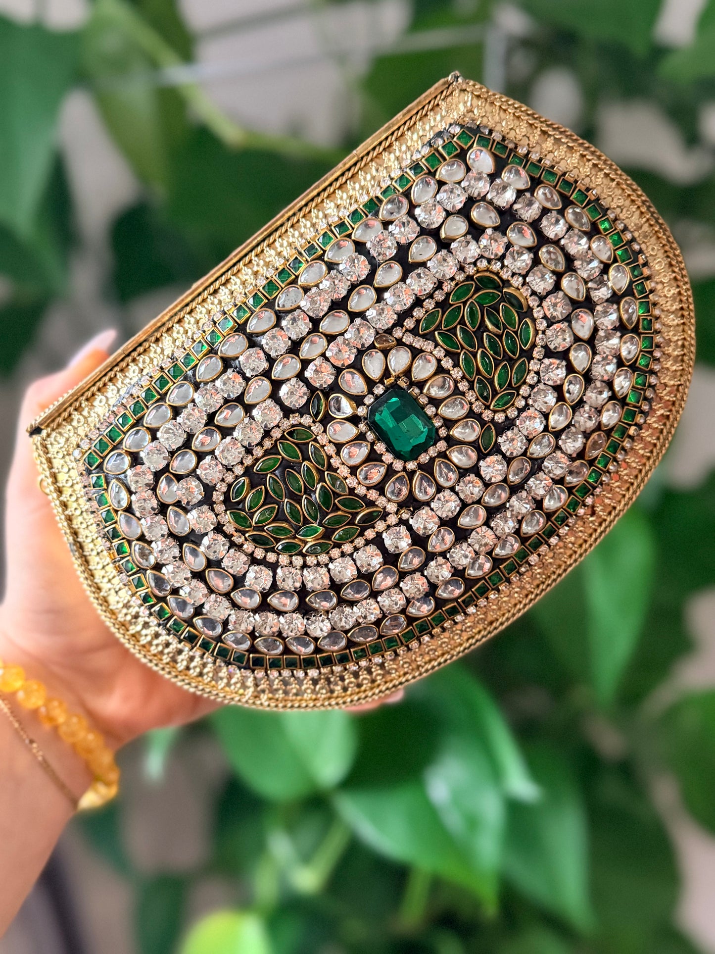 Naina Large Kundan Clutch