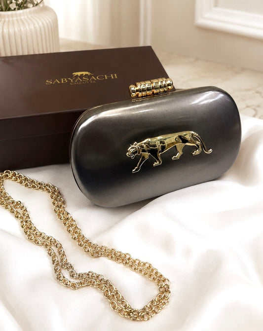 Sabya Inspired Metallic Clutch