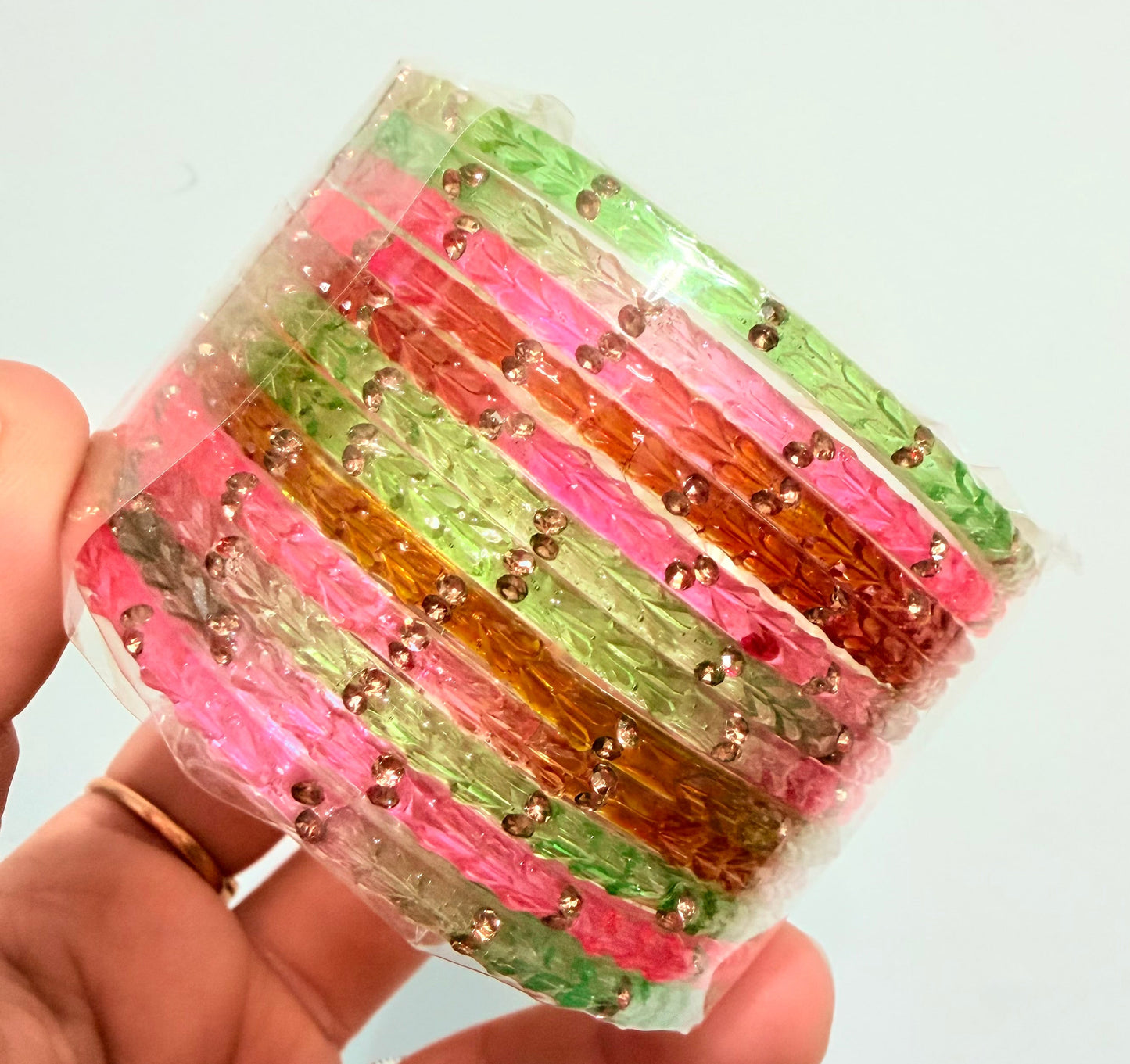 Sophia Glass Bangle Set