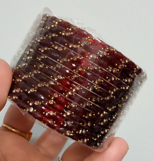Sophia Glass Bangle Set