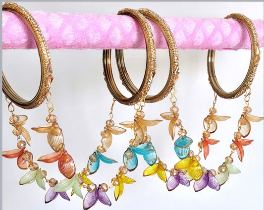 Sumaira Hanging Style Bangle Set (Set of Two)
