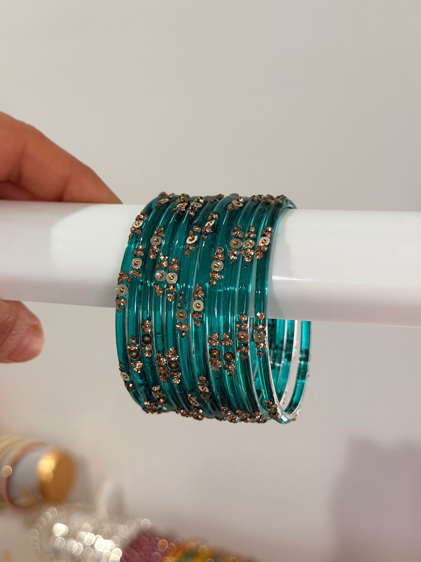 Sophia Glass Bangle Set