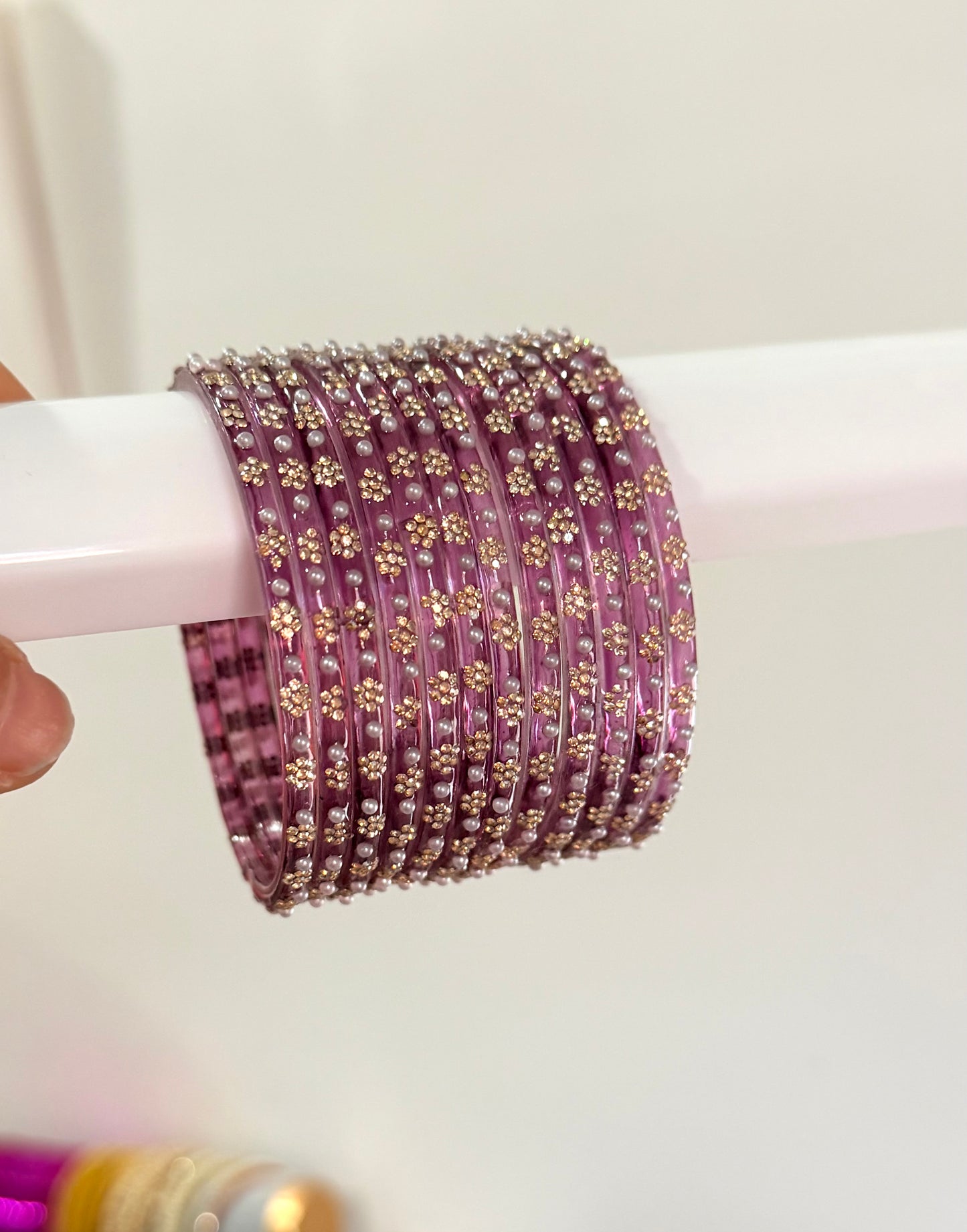 Sophia Glass Bangle Set