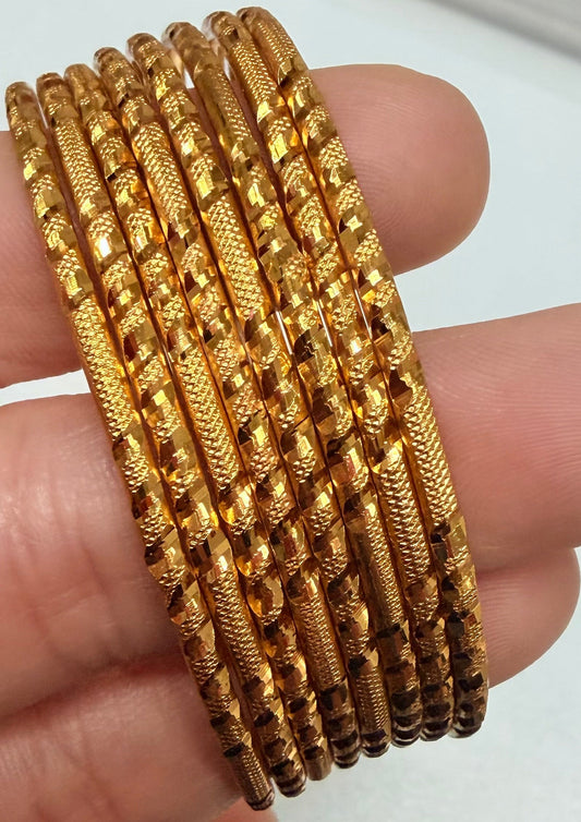 Rekha Gold Plated Bangle Set