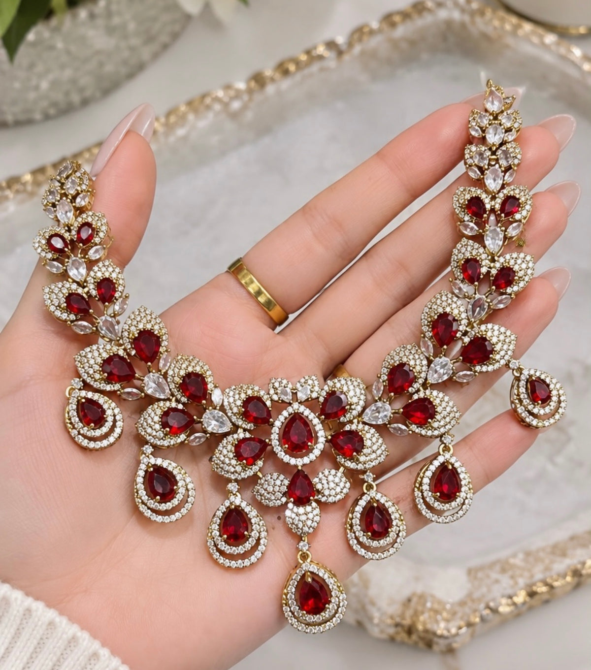 Kritika Premium AD Necklace Set
