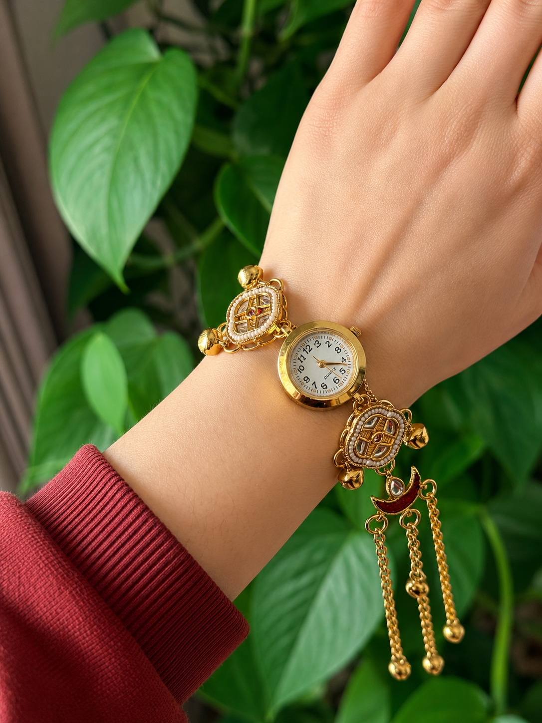 Sheena Kashmiri Style Watch-Adjustable