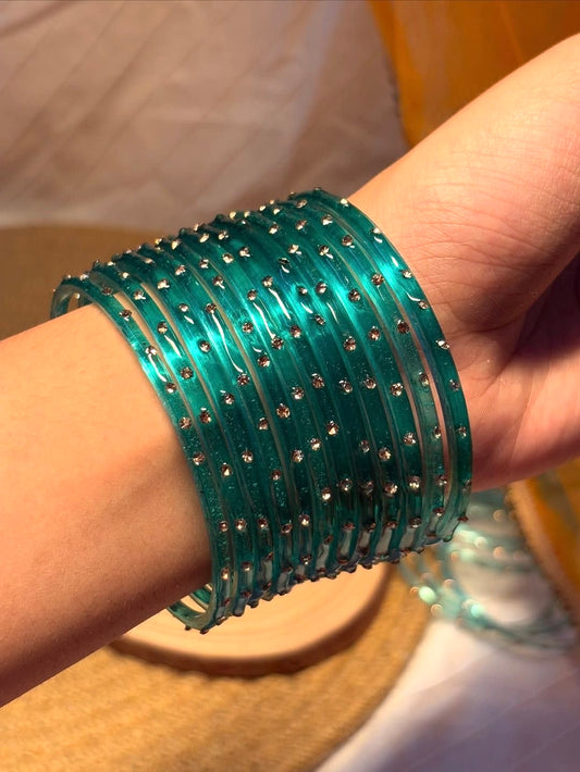 Sophia Glass Bangle Set