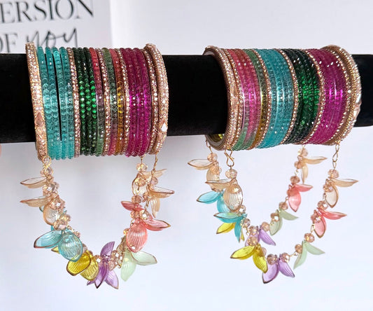 Hina Glass Bangle Set