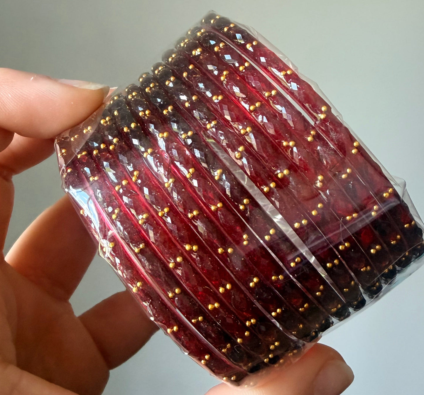 Sophia Glass Bangle Set