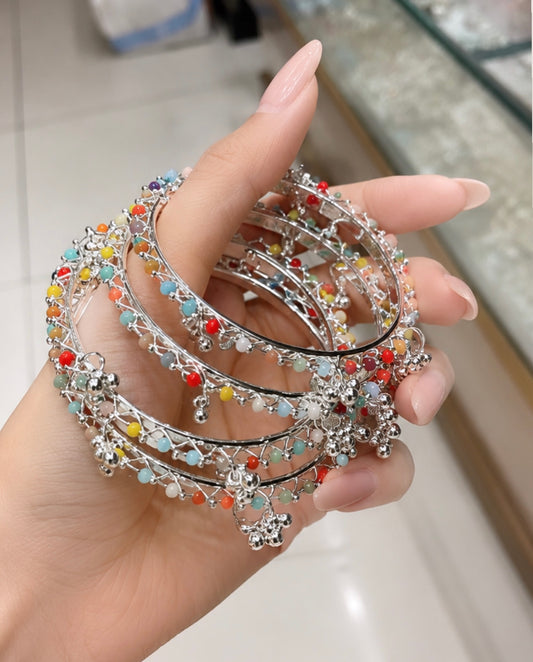 Akansha Multi Color Ghungroo Bangle Set of 4