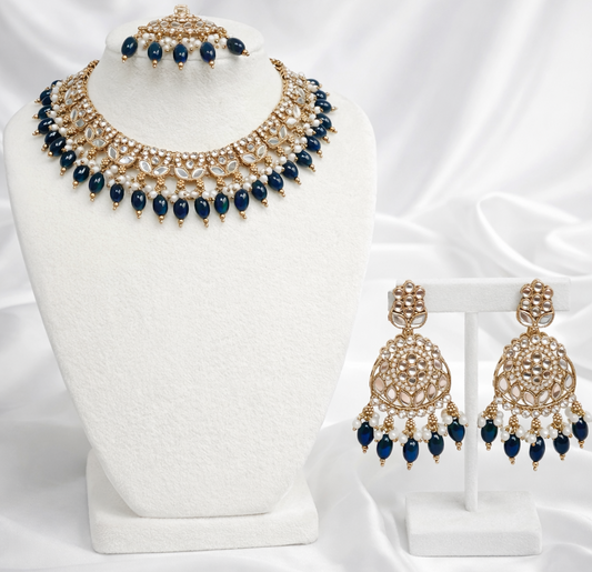 Hira Mirror Necklace Set