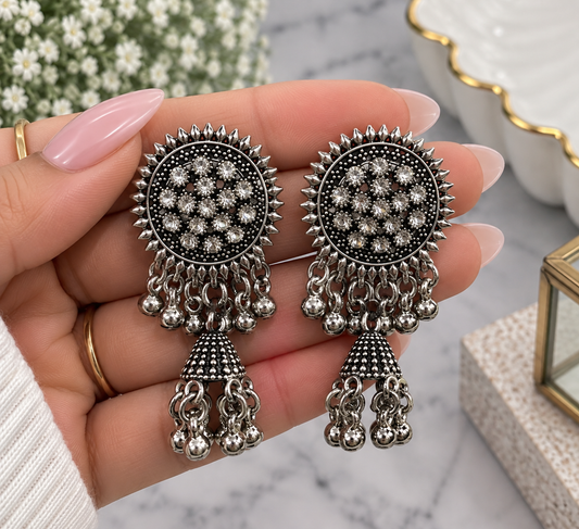 Jas Oxidized Style Earrings