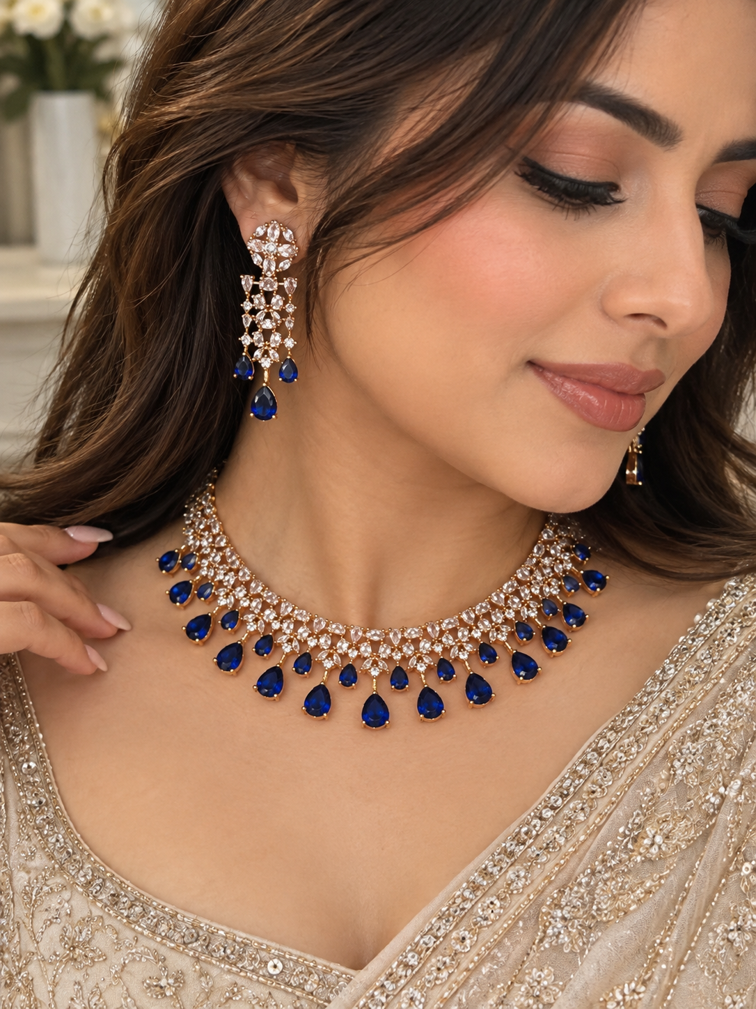 Jasmine AD Necklace Set