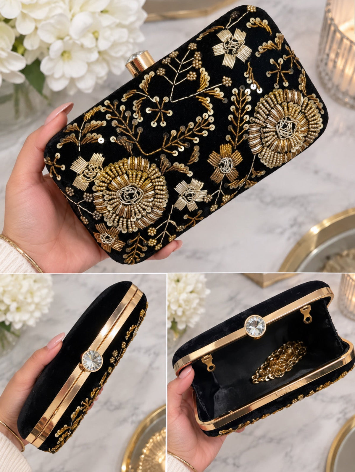 Sargun Handmade Embroidered Clutch