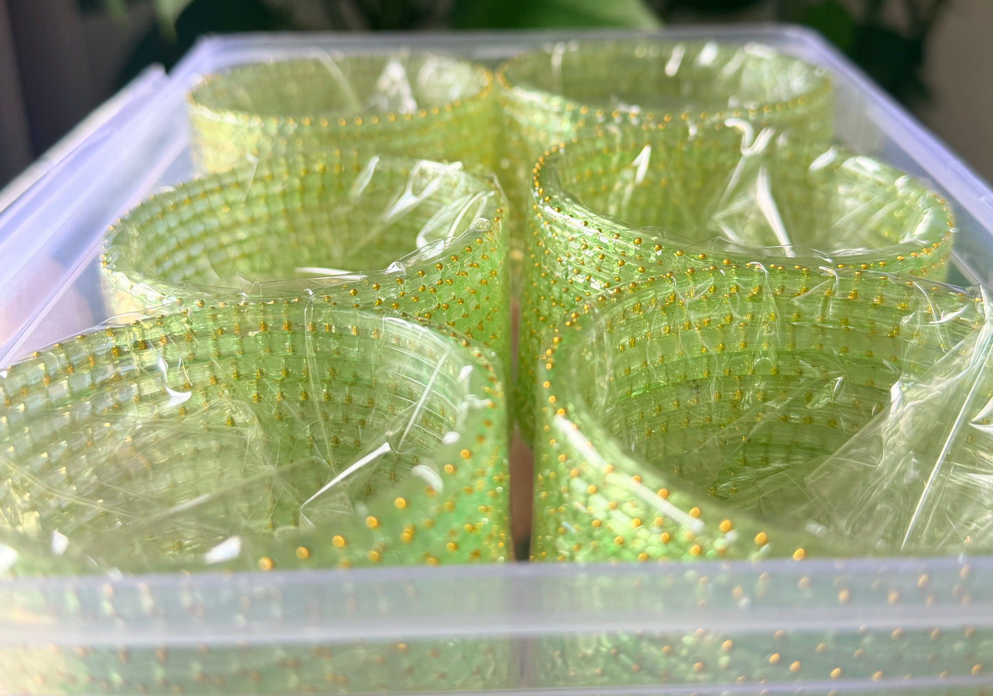 Sophia Glass Bangle Set