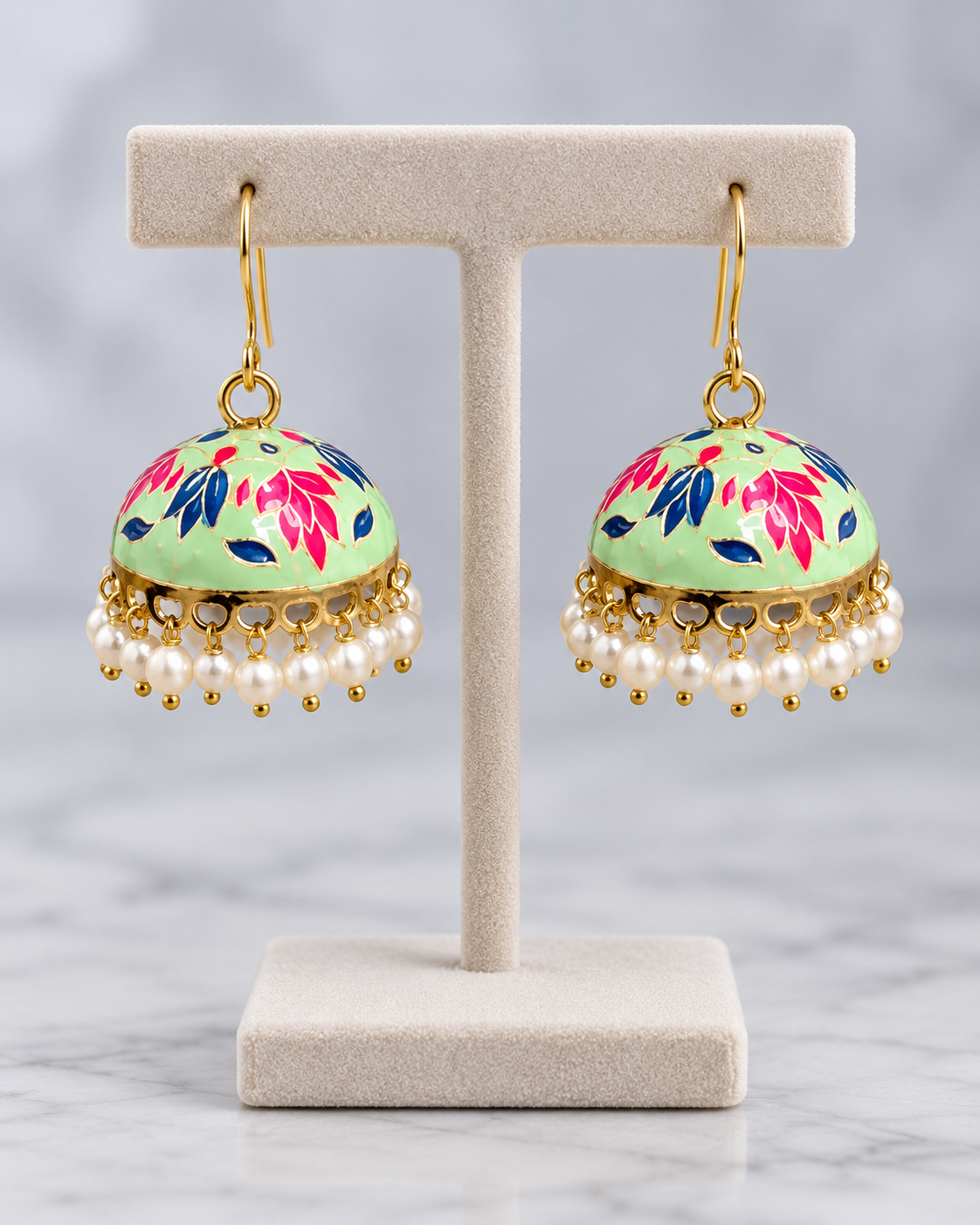 Meenakari Mini Jhumkis