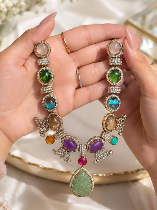 Noor Sabya Inspired Necklace Set