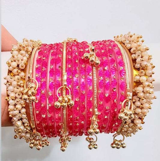 Sania Glass Bangle Set