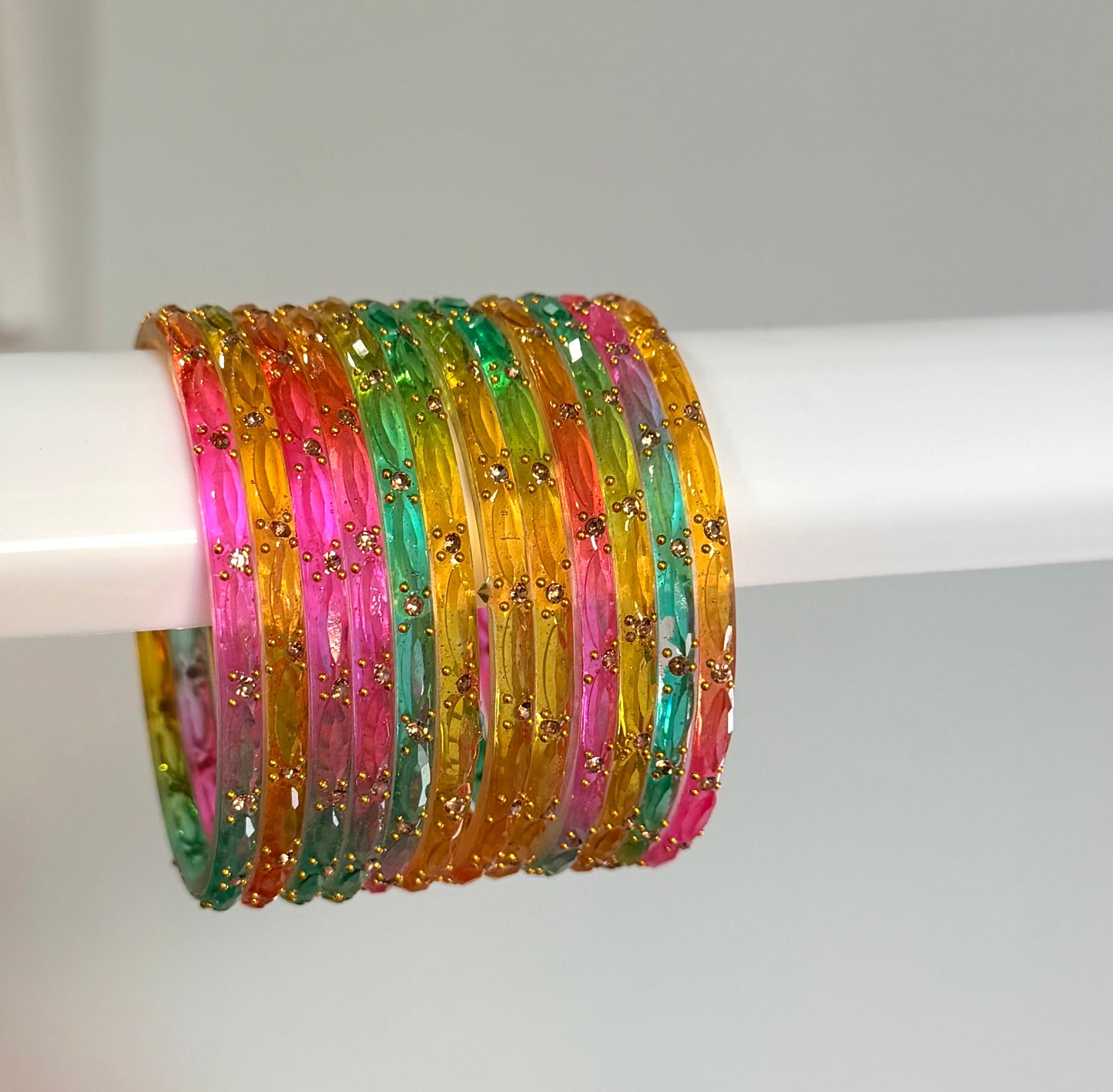 Sophia Glass Bangle Set