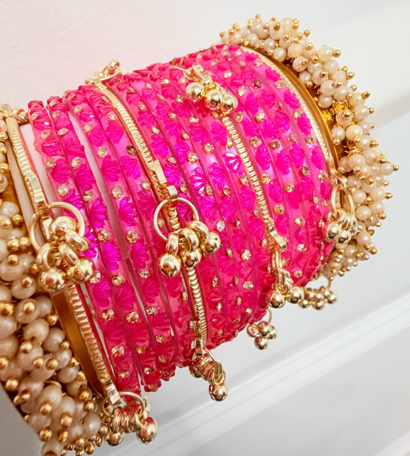 Sania Glass Bangle Set