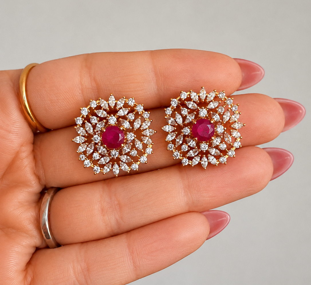 Noreen American Diamond Studs