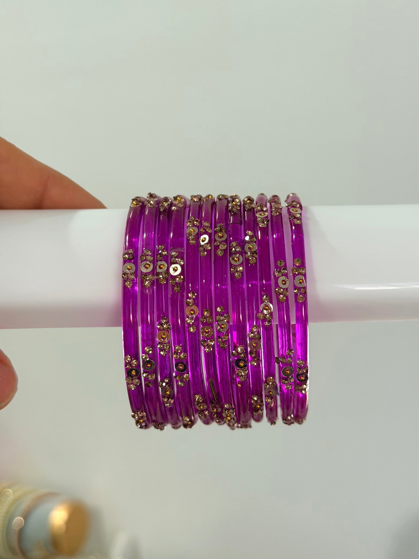 Sophia Glass Bangle Set