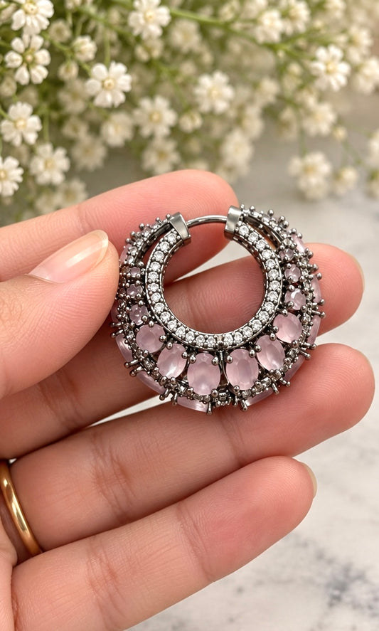 Sophia Nano Setting CZ Premium Hoop Earrings