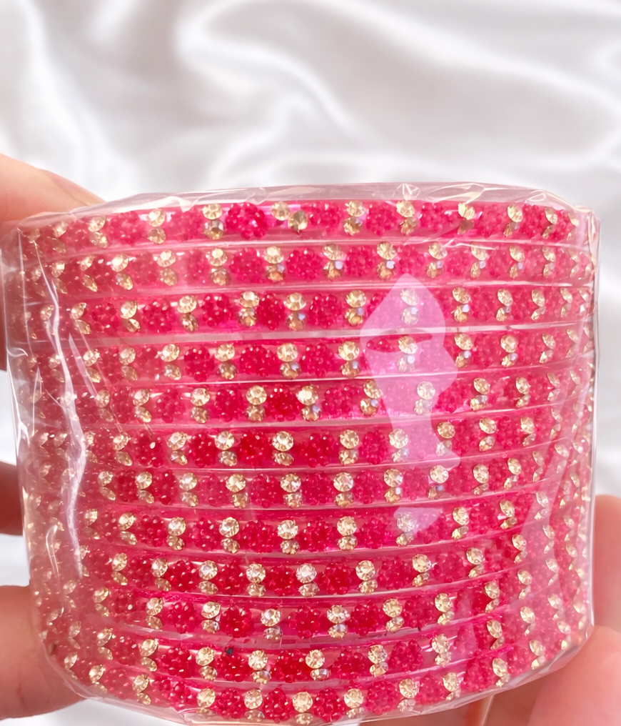 Sophia Glass Bangle Set