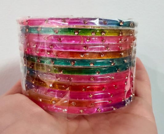 Sophia Glass Bangle Set