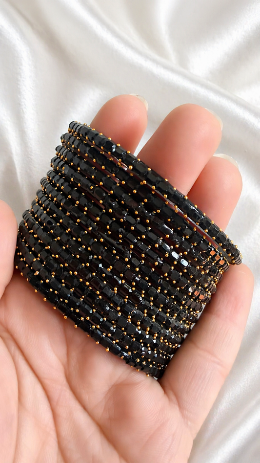 Sophia Glass Bangle Set