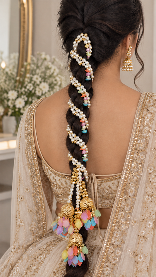 Multi Colored Kashmiri Parandi