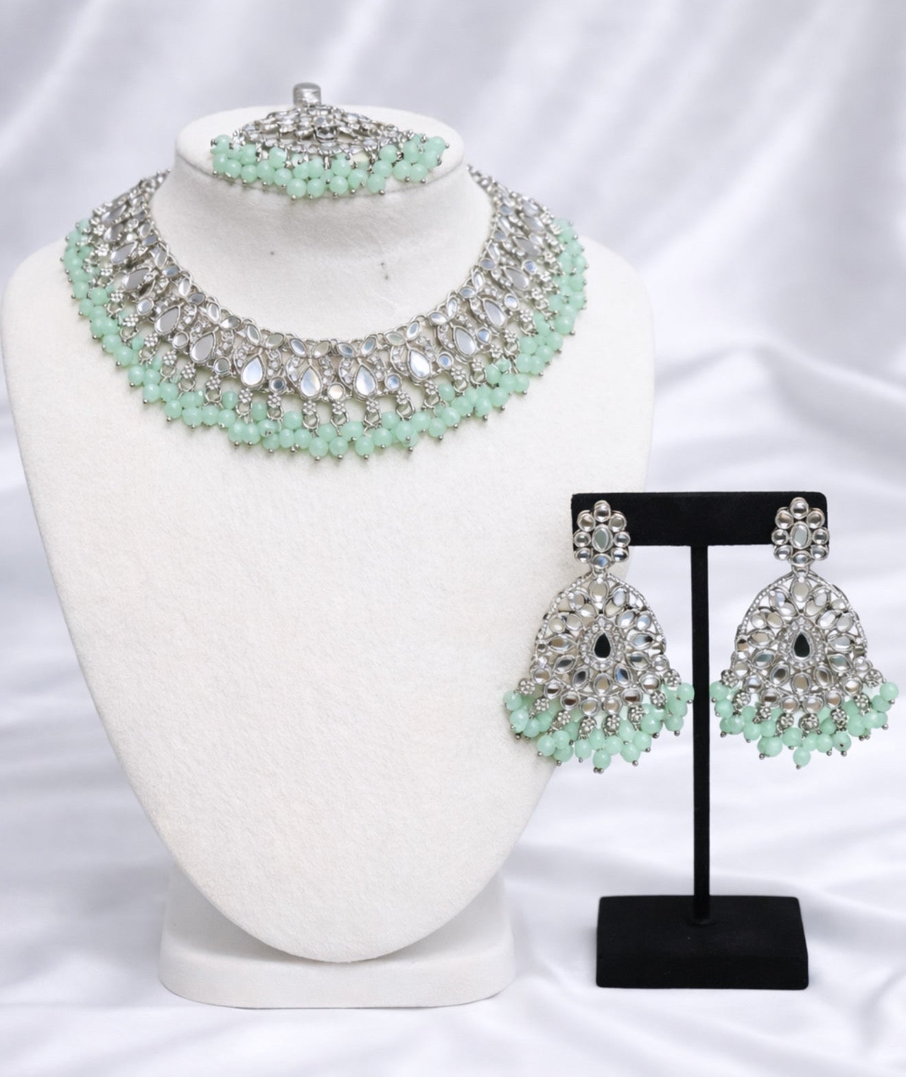 Hira Mirror Necklace Set