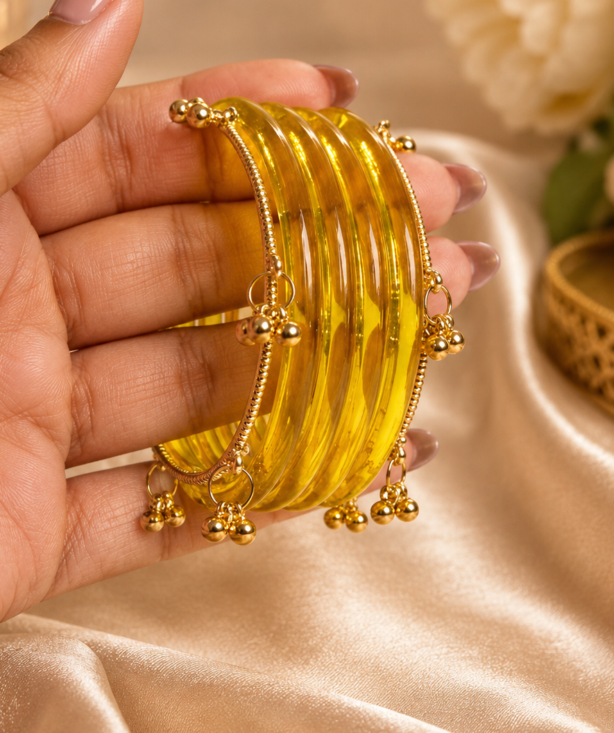 Noor Glossy Bangle Set-For Both Hands