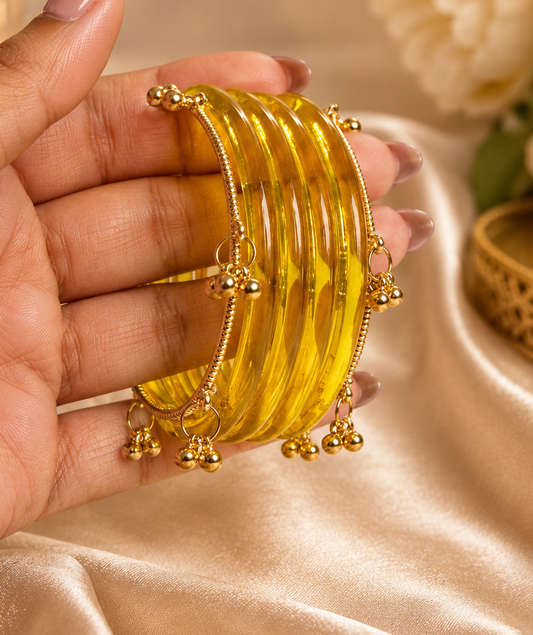 Noor Glossy Bangle Set-For Both Hands